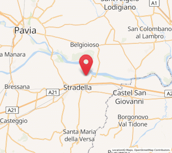 Map of Portalbera, Lombardy