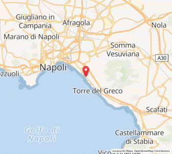 Map of Portici, Campania