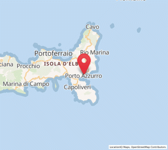 Map of Porto Azzurro, Tuscany