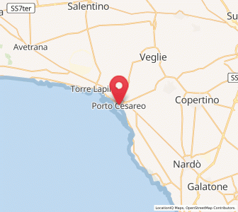 Map of Porto Cesareo, Apulia