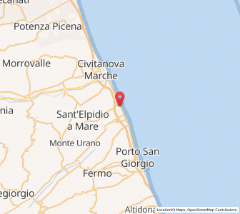 Map of Porto Sant'Elpidio, The Marches