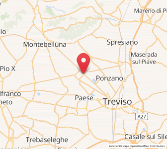 Map of Postioma, Veneto