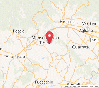 Map of Pozzarello, Tuscany