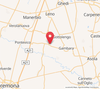 Map of Pralboino, Lombardy