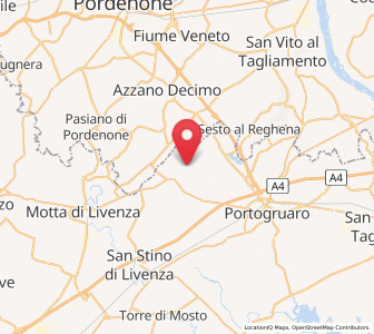 Map of Pramaggiore, Veneto