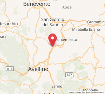 Map of Pratola Serra, Campania