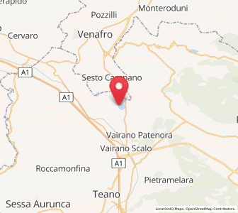 Map of Presenzano, Campania