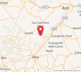Map of Priocca, Piedmont