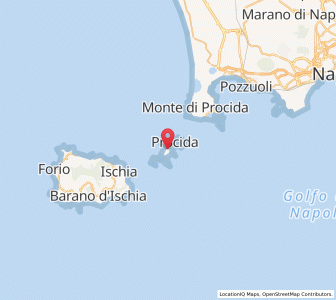 Map of Procida, Campania