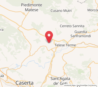 Map of Puglianello, Campania