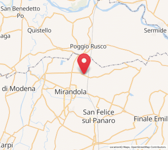 Map of Quarantoli, Emilia-Romagna
