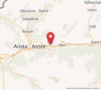 Map of Quart, Aosta Valley