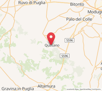 Map of Quasano, Apulia