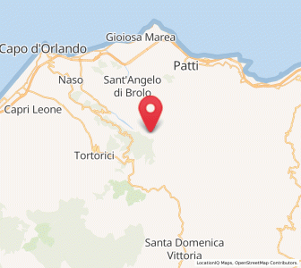 Map of Raccuja, Sicily