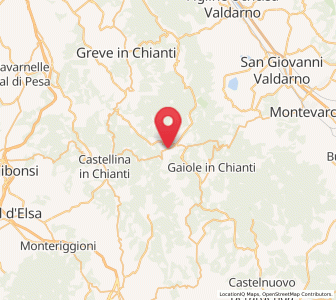 Map of Radda in Chianti, Tuscany