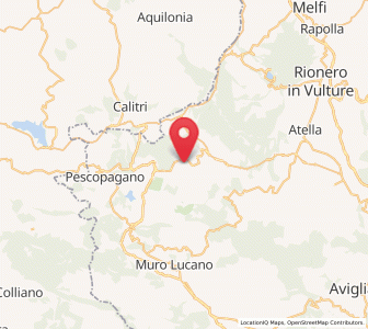 Map of Rapone, Basilicate