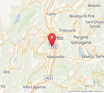 Map of Ravina, Trentino-Alto Adige