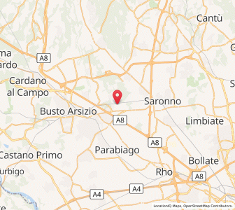 Map of Rescaldina, Lombardy