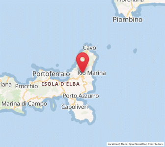 Map of Rio nell'Elba, Tuscany