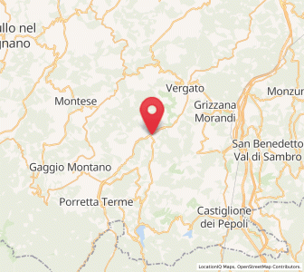 Map of Riola, Emilia-Romagna