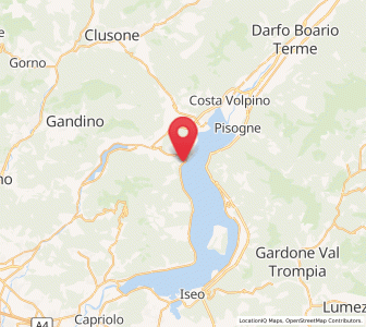 Map of Riva di Solto, Lombardy