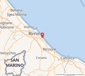 Map of Rivazzurra, Emilia-Romagna