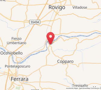 Map of Ro, Emilia-Romagna