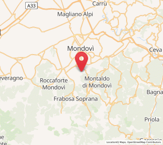Map of Roapiana, Piedmont
