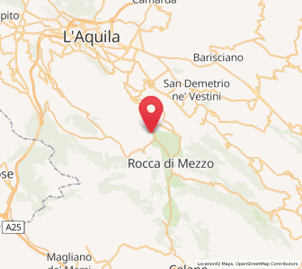 Map of Rocca di Cambio, Abruzzo