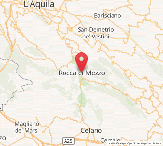 Map of Rocca di Mezzo, Abruzzo