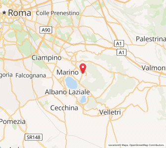 Map of Rocca di Papa, Lazio