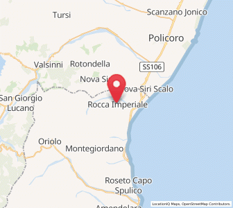 Map of Rocca Imperiale, Calabria
