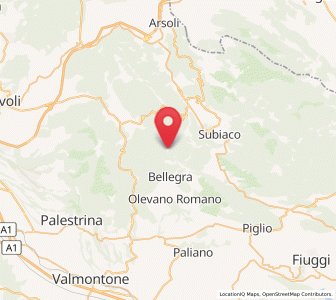 Map of Rocca Santo Stefano, Lazio