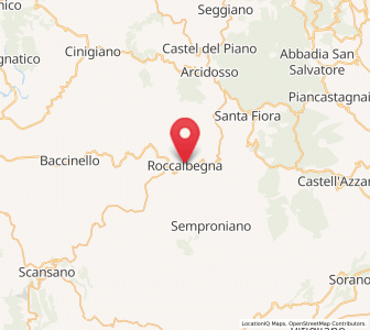 Map of Roccalbegna, Tuscany