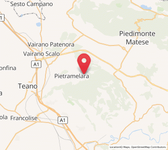 Map of Roccaromana, Campania