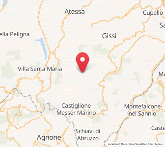 Map of Roccaspinalveti-Santa Giusta, Abruzzo