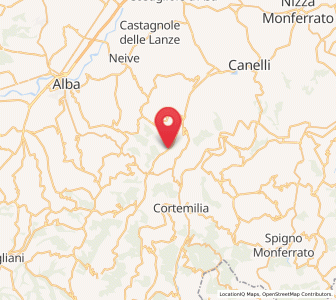 Map of Rocchetta Belbo, Piedmont