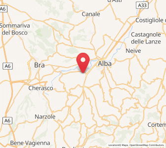 Map of Roddi, Piedmont