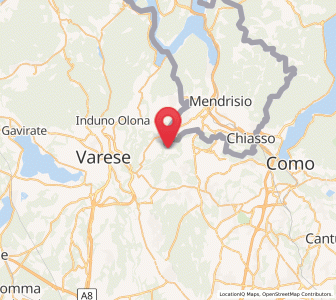Map of Rodero, Lombardy
