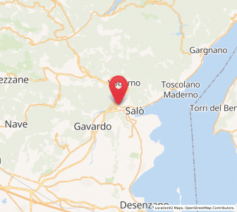 Map of Roè Volciano, Lombardy