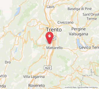 Map of Romagnano, Trentino-Alto Adige