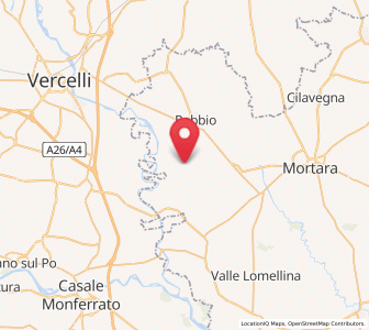 Map of Rosasco, Lombardy