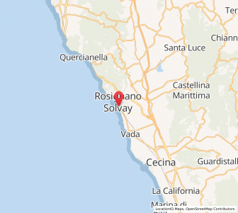 Map of Rosignano Solvay-Castiglioncello, Tuscany