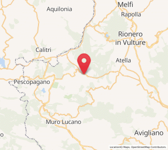 Map of Ruvo del Monte, Basilicate