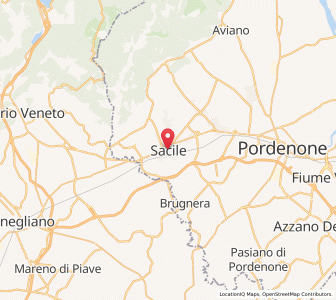 Map of Sacile, Friuli Venezia Giulia