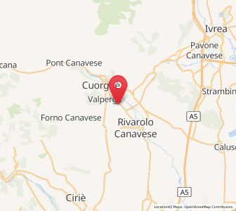 Map of Salassa, Piedmont