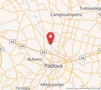 Map of Saletto, Veneto