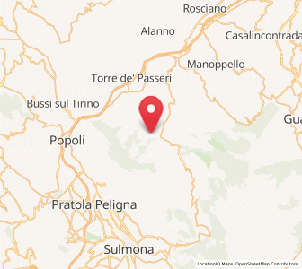 Map of Salle, Abruzzo