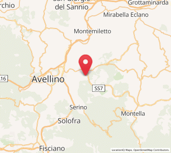 Map of Salza Irpina, Campania