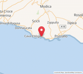 Map of Sampieri, Sicily